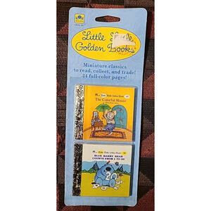 New Little Little Golden Books Miniature The Colorful Mouse / Blue Barry Bear...